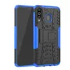 Противоударный чехол бампер Nevellya Case (встроенная подставка) для Samsung Galaxy A50s Blue (Синий)