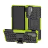 Противоударный чехол бампер Nevellya Case (встроенная подставка) для Samsung Galaxy Note 10 Plus Green (Зеленый)