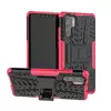 Противоударный чехол бампер Nevellya Case (встроенная подставка) для Samsung Galaxy Note 10 Plus Pink (Розовый)