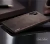 Чехол бампер X-Level Leather Bumper для Samsung Galaxy A70 Coffee (Кофейный)