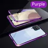 Чехол бампер для Samsung Galaxy A22 Anomaly Magnetic 360 With Glass Purple (Фиолетовый)