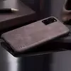 Чехол бампер X-Level Leather Bumper для Samsung Galaxy M22 Coffee (Кофейный)