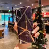 Чехол бампер Anomaly Marble Plating для Samsung Galaxy S20 FE Purple Triangle (Пурпурный Треугольник)