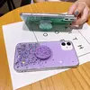 Чехол бампер Anomaly Pop Socket (встроенная подставка) для Samsung Galaxy A02 Purple (Пурпурный)
