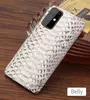 Кожаный чехол бампер Anomaly Python Plate для Samsung Galaxy Note 20 White (Белый)