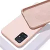 Чехол бампер Anomaly Silicone (с микрофиброй) для Samsung Galaxy A03s Sand Pink (Песочный Розовый)