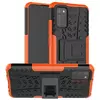 Противоударный чехол бампер Nevellya Case (встроенная подставка) для Samsung Galaxy A03s Orange (Оранжевый)