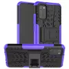 Противоударный чехол бампер Nevellya Case (встроенная подставка) для Samsung Galaxy A03s Purple (Пурпурный)