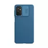 Противоударный чехол бампер Nillkin CamShield (шторка на камеру) для Samsung Galaxy M52 Blue (Синий)