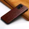Кожаный чехол бампер Anomaly Crocodile Style для Samsung Galaxy A52 Brown (Коричневый)