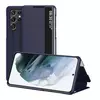 Чехол книжка для Samsung Galaxy S22 Ultra Anomaly Smart Window Blue (Синий)