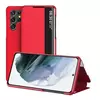 Чехол книжка для Samsung Galaxy S22 Ultra Anomaly Smart Window Red (Красный)