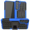 Противоударный чехол бампер Nevellya Case (встроенная подставка) для Samsung Galaxy S22 Plus Blue (Синий)