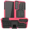 Противоударный чехол бампер для Samsung Galaxy S22 Plus Nevellya Case (встроенная подставка) Pink (Розовый)