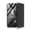 Ультратонкий чехол бампер для Samsung Galaxy S21 FE GKK Dual Armor Black / Silver (Черный / Серебристый)