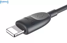 Современный кабель переходник Baseus Lightning to Jack 3.5mm Adapter Cable Black (Черный) Современный кабель переходник Baseus Lightning to Jack 3.5mm Adapter Cable Black (Черный)