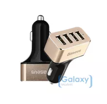 Автомобильная зарядка от прикуривателя Baseus New Design 24V 9.6A USB 4 Port для смартфон Black (Черный)