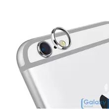 Защитное металлическое кольцо Rock на линзу камеры для Apple iPhone 6 / 6S / 6S Plus Grey (Серый)