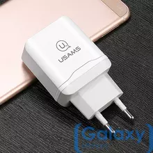 Сетевая зарядка для смартфона Usams US-CC024 QC3.0 White (Белый)