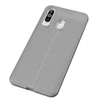 Чехол бампер Anomaly Leather Fit Case для Samsung Galaxy M40 Gray (Серый)
