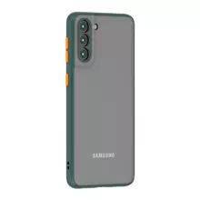 Чехол бампер для Samsung Galaxy A02 Anomaly Fresh Line Dark Green (Темно Зеленый)