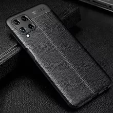 Чехол бампер для Samsung Galaxy M32 Anomaly Leather Fit Black (Черный)