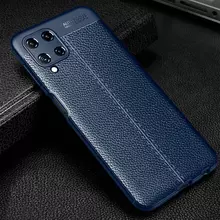 Чехол бампер для Samsung Galaxy M32 Anomaly Leather Fit Blue (Синий)