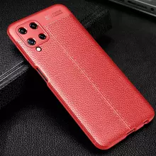 Чехол бампер для Samsung Galaxy M32 Anomaly Leather Fit Red (Красный)