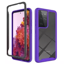 Чехол бампер Anomaly Hybrid 360 для Samsung Galaxy S21 Ultra Purple/Black (Фиолетовый/Черный)