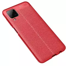 Чехол бампер Anomaly Leather Fit Case для Samsung Galaxy A12 Red (Красный)