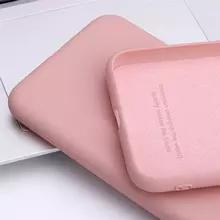 Чехол бампер Anomaly Silicone для Samsung Galaxy A12 Sand Pink (Песочно-розовый)