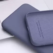 Чехол бампер Anomaly Silicone для Samsung Galaxy A12 Purple (Пурпурный)
