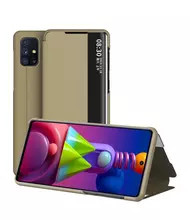 Чехол книжка Anomaly Smart Window для Samsung Galaxy M31s Gold (Золотой)