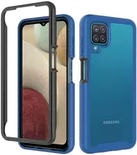 Чехол бампер Anomaly Hybrid 360 для Samsung Galaxy M12 Navy/Black (Синий/Черный)