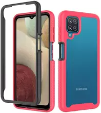 Чехол бампер Anomaly Hybrid 360 для Samsung Galaxy M12 Matte Pink/Gray (Матово-розовый/Серый)