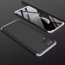 Чехол бампер для Samsung Galaxy M32 GKK Dual Armor Black/Silver (Черный/Серебристый)