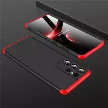 Чехол бампер GKK Dual Armor для Samsung Galaxy S21 Black\Red (Черный\Красный)