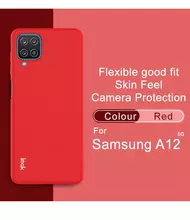 Чехол бампер Imak UC-2 Series для Samsung Galaxy A12 Red (Красный) 6957476818896