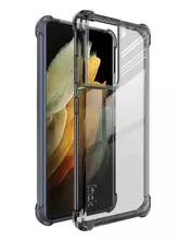 Чехол бампер Imak Shock-resistant для Samsung Galaxy S21 Ultra Clear Black (Прозрачный Черный) 6957476838634