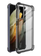 Чехол бампер Imak Shock-resistant для Samsung Galaxy S21 Plus Clear Black (Прозрачный Черный) 6957476806169