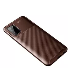 Чехол бампер Ipaky Lasy для Samsung Galaxy A02s Brown (Коричневый)