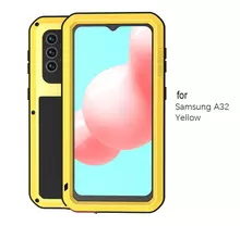 Чехол бампер для Samsung Galaxy A32 Love Mei PowerFull Yellow (Желтый)