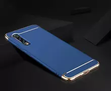 Чехол бампер для Samsung Galaxy A70 Mofi Electroplating Blue (Синий)