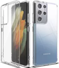 Чехол бампер Ringke Fusion для Samsung Galaxy S21 Ultra Clear (Прозрачный) FSSG0092
