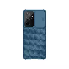 Чехол бампер Nillkin CamShield Pro Case для Samsung Galaxy S21 Ultra Blue (Синий)