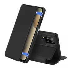 Чехол книжка Dux Ducis Skin X Series Magnetic Flip Case для Samsung Galaxy A12 Black (Черный)