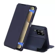 Чехол книжка Dux Ducis Skin X Series Magnetic Flip Case для Samsung Galaxy A12 Blue (Синий)
