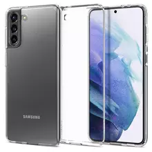 Чехол бампер Spigen Crystal Flex для Samsung Galaxy S21 Crystal Clear (Прозрачный) ACS02447