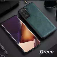 Чехол бампер X-Level Retro Case для Samsung Galaxy S21 Green (Зеленый)