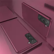 Чехол бампер X-Level Matte для Samsung Galaxy S21 Vine Red (Винный)